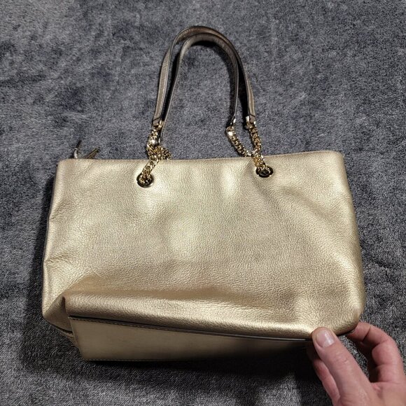 Michael Kors Jet Set Medium Chain Leather Tote Bag - Picture 4 of 5